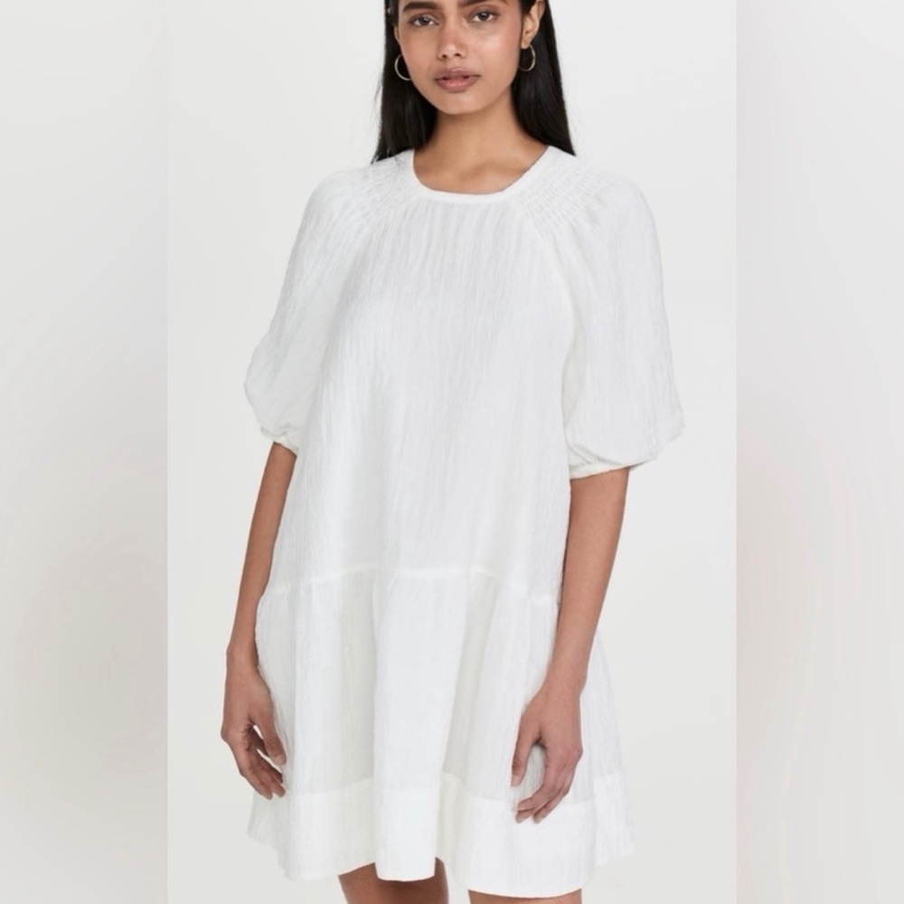 Club Monaco - Cloud Tiered Smocked Mini Dress